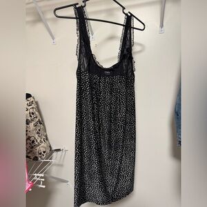 Linea Donatella Black and White Slip Dress